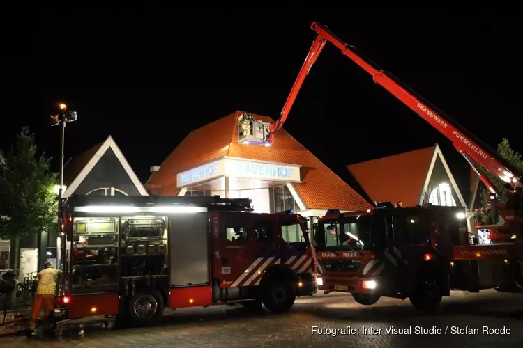 Brand bij winkelcentrum Havenhof, vermoedelijk door vuurwerk