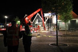 Brand bij winkelcentrum Havenhof, vermoedelijk door vuurwerk