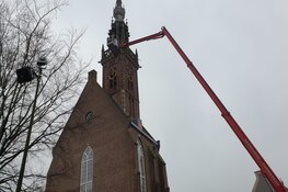 Brand in voormalige kerk Edam