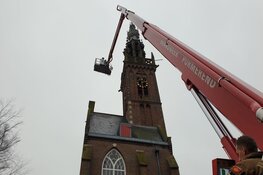 Brand in voormalige kerk Edam