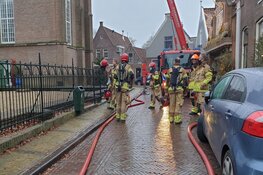 Brand in voormalige kerk Edam