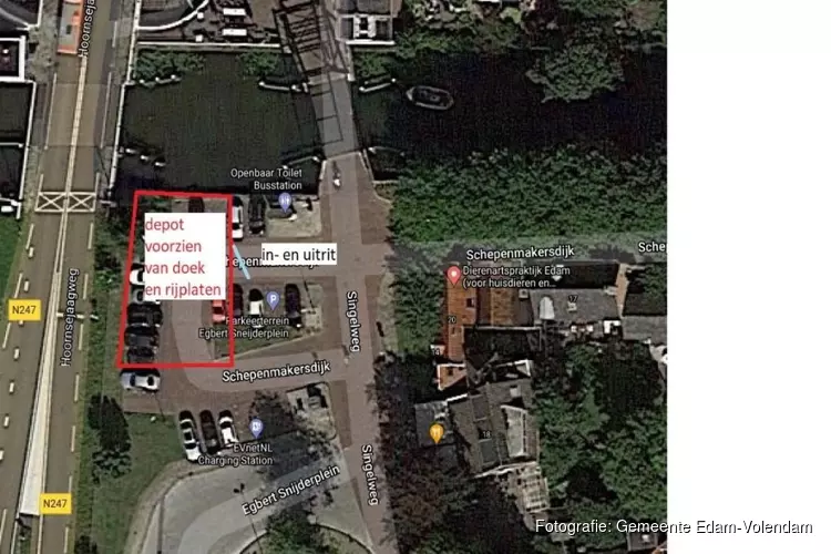 Werkzaamheden Jan van Wallendalplein Edam