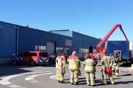 Brand bij bedrijf in Edam