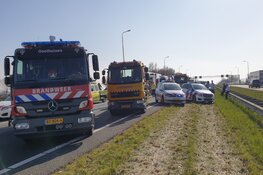 Vijf gewonden bij ongeluk op A7 bij Beets