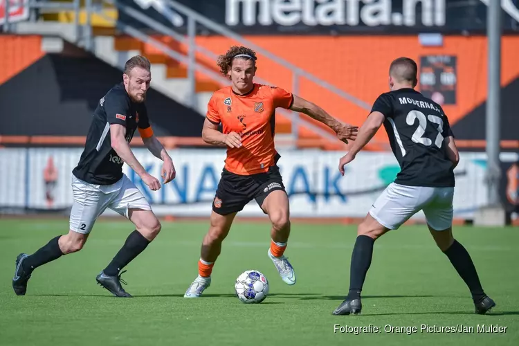 Jong FC Volendam komt te laat op stoom tegen HHC