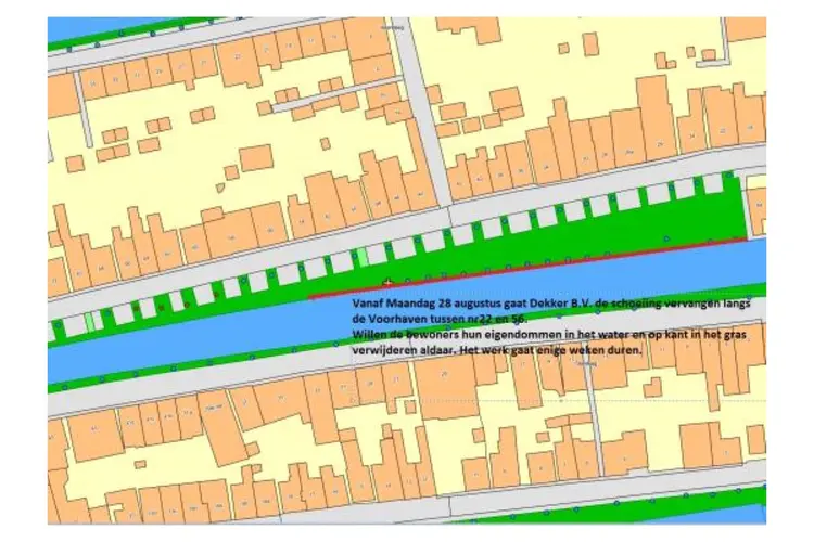 Vervangen van beschoeiing Voorhaven in Edam