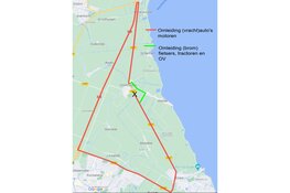 Wethouder Maartje Biermanstraat, Zesstedenweg en N247 in Oosthuizen 14 en 15 oktober dicht