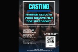 Mannen gezocht voor nieuwe film 'Joe Speedboot'