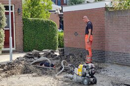 Aantal straten Volendam geen water door gebroken waterleiding
