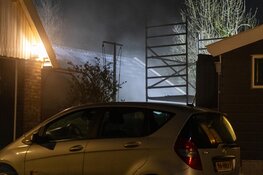 Flinke brand in schuur in Warder