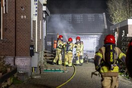 Flinke brand in schuur in Warder
