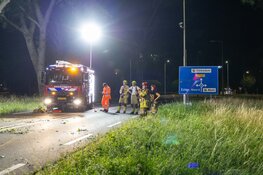 N247 tijdelijk afgesloten vanwege loshangende tak