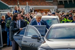 Geert Wilders op bezoek in Volendam