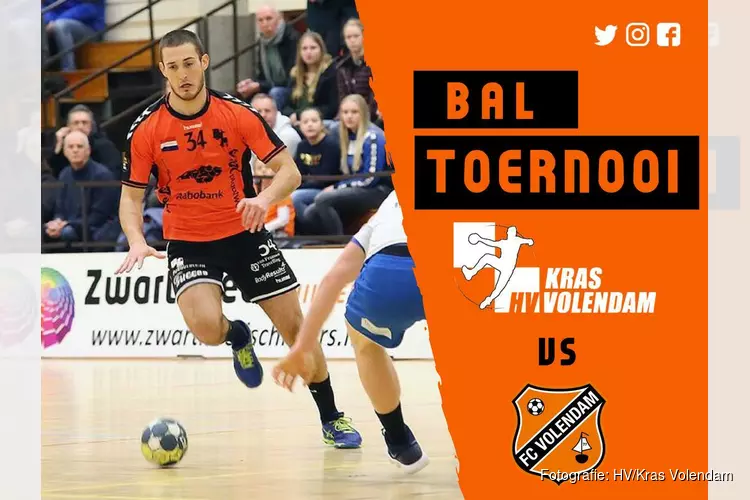 Handbal tegen voetbal in Volendam