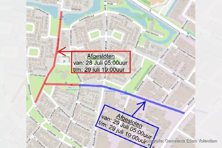 Afsluiting vanwege asfalteren Schoklandstraat en Mgr. C. Veermanlaan