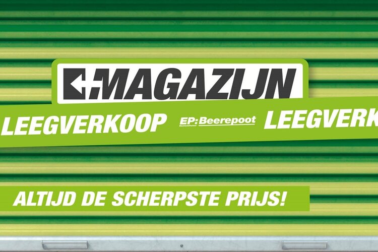 Magazijnleegverkoop bij EP:Beerepoot