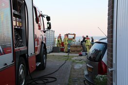 Brand op boot aan Zuideinde