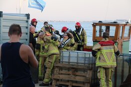 Brand op boot aan Zuideinde