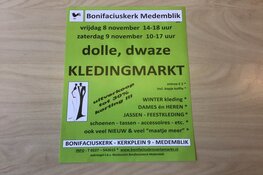 Dolle, dwaze kledingmarkt in Bonifaciuskerk Medemblik